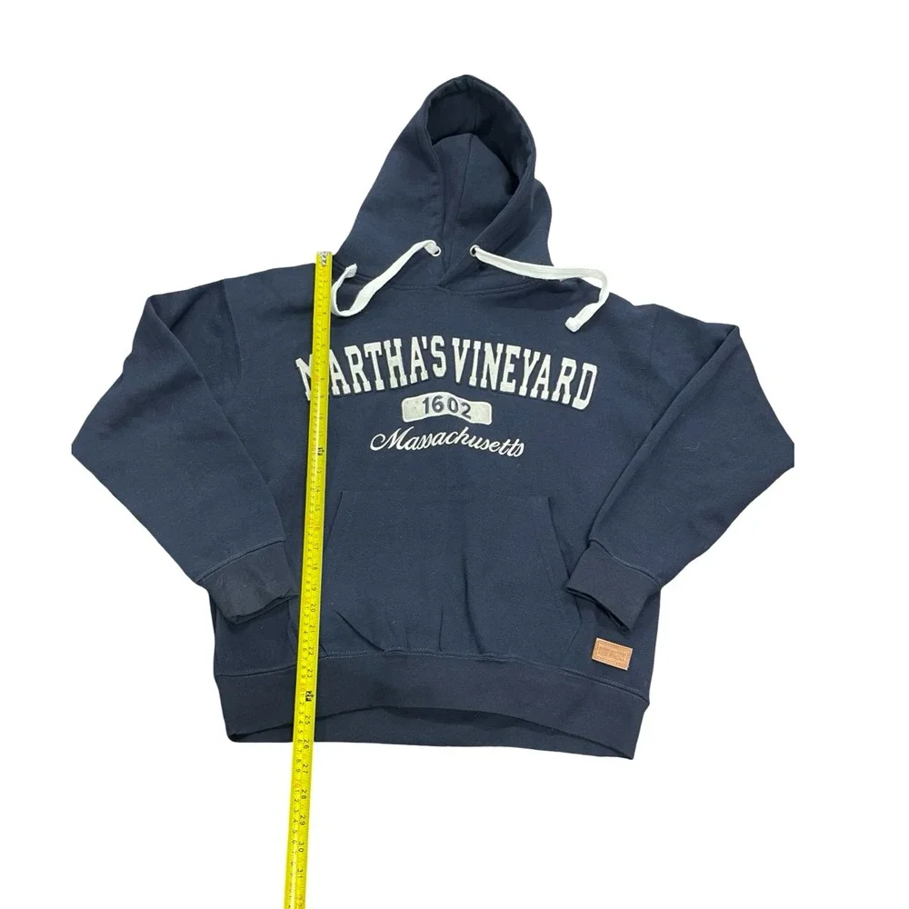 Bay State Gear Marthas Vineyard Hoodie Navy Blue Massachusetts Sweatshirt Medium